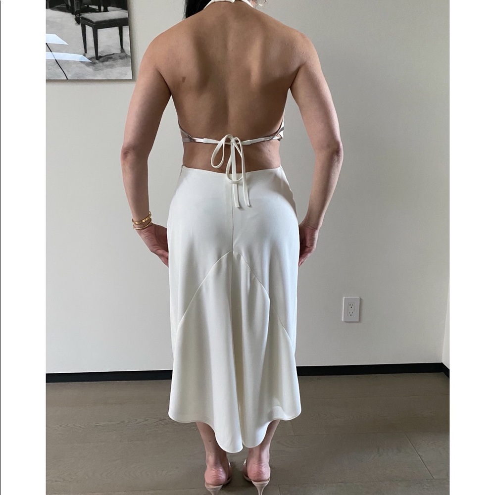 White Halter dress